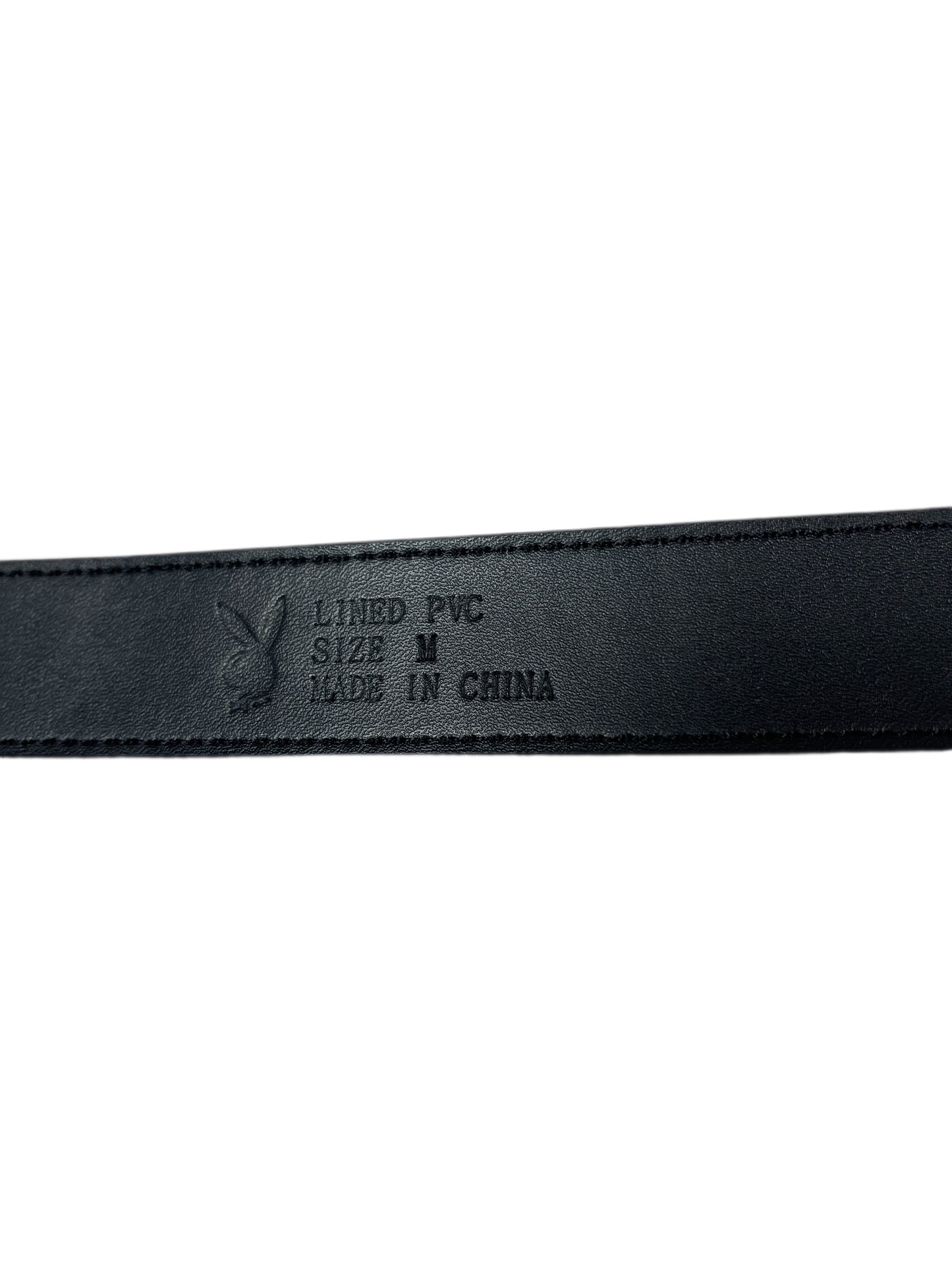 Y2k Playboy Belt Gray Black 2004