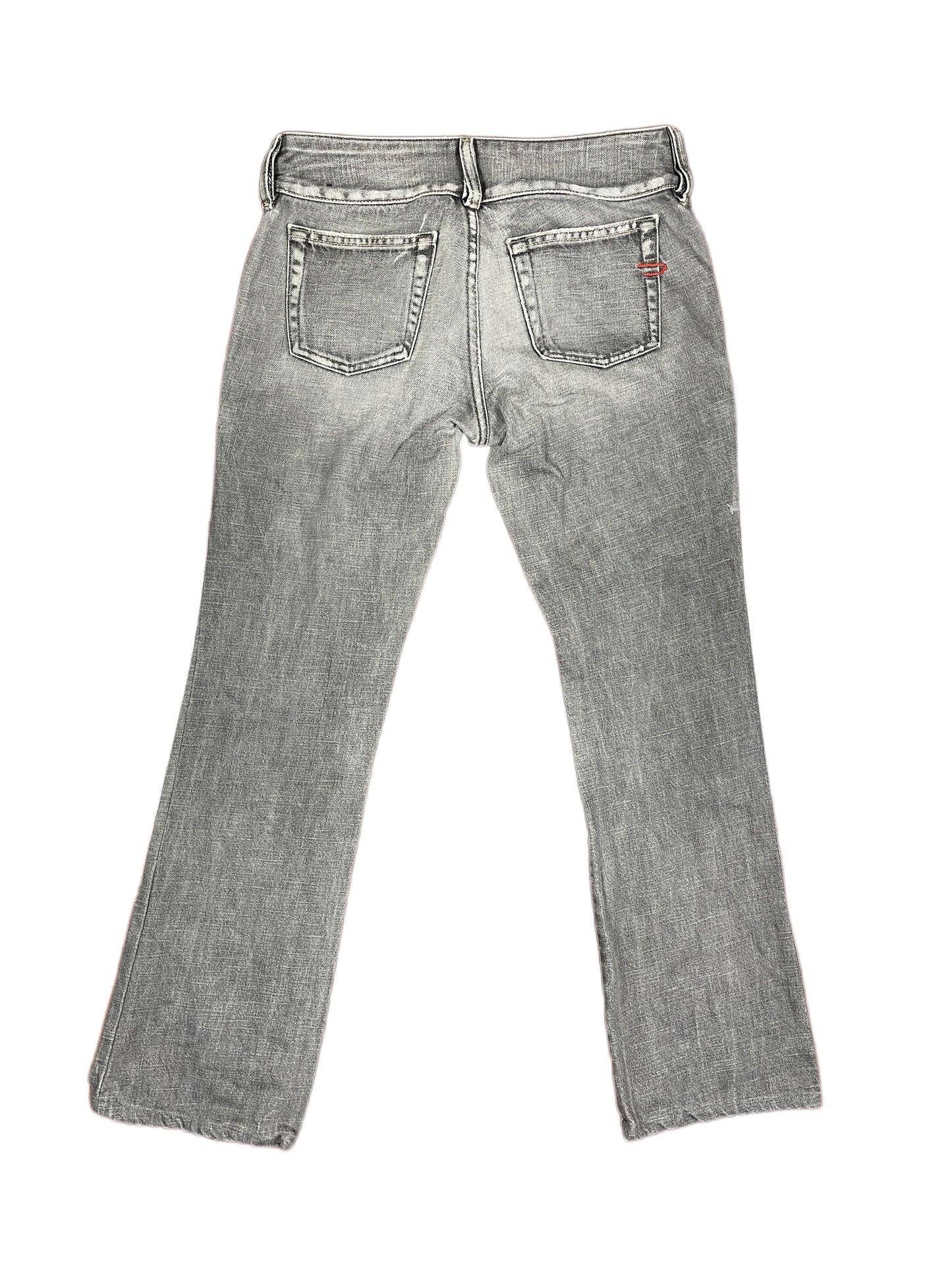 Y2k Diesel Low Waist Denim Pants Gray - M