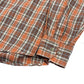 Macson Long Sleeve Shirt Checkered Orange Brown - XL