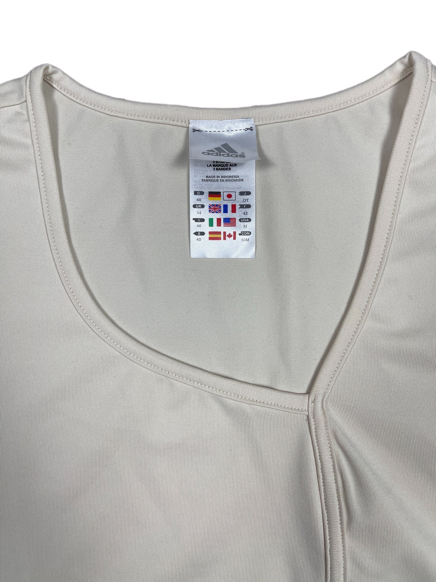 Y2k 2004 Adidas Sleeveless Sport Top Cream L