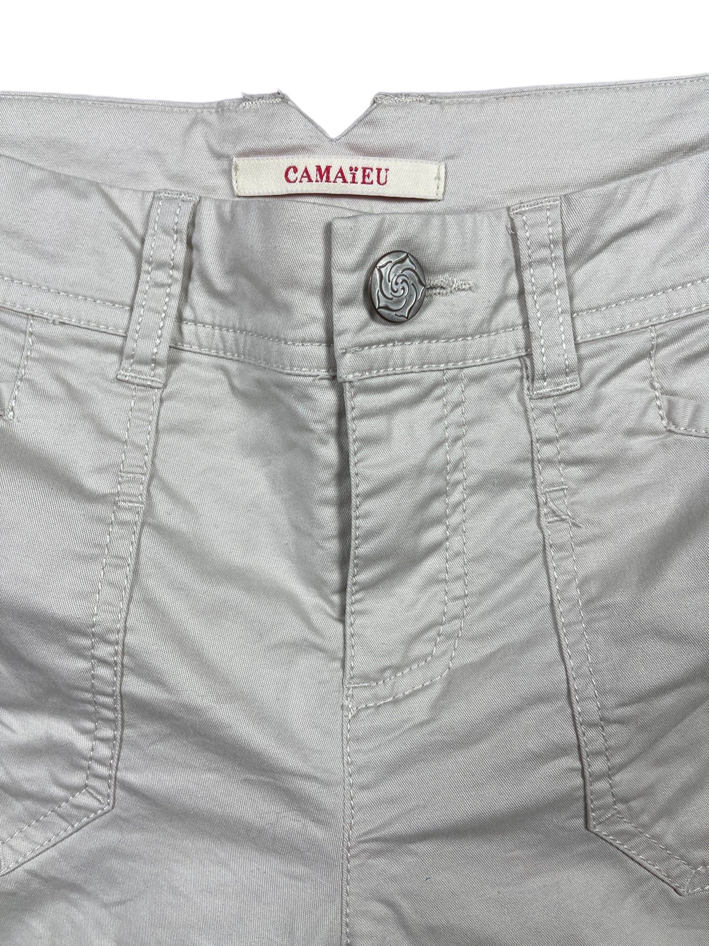 Y2k Camaieu Flared Pants Creme - M