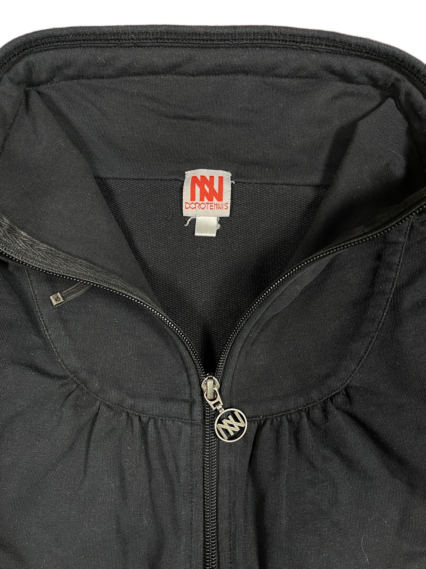 Y2k Dorotennis Zip Sweatshirt Black - M