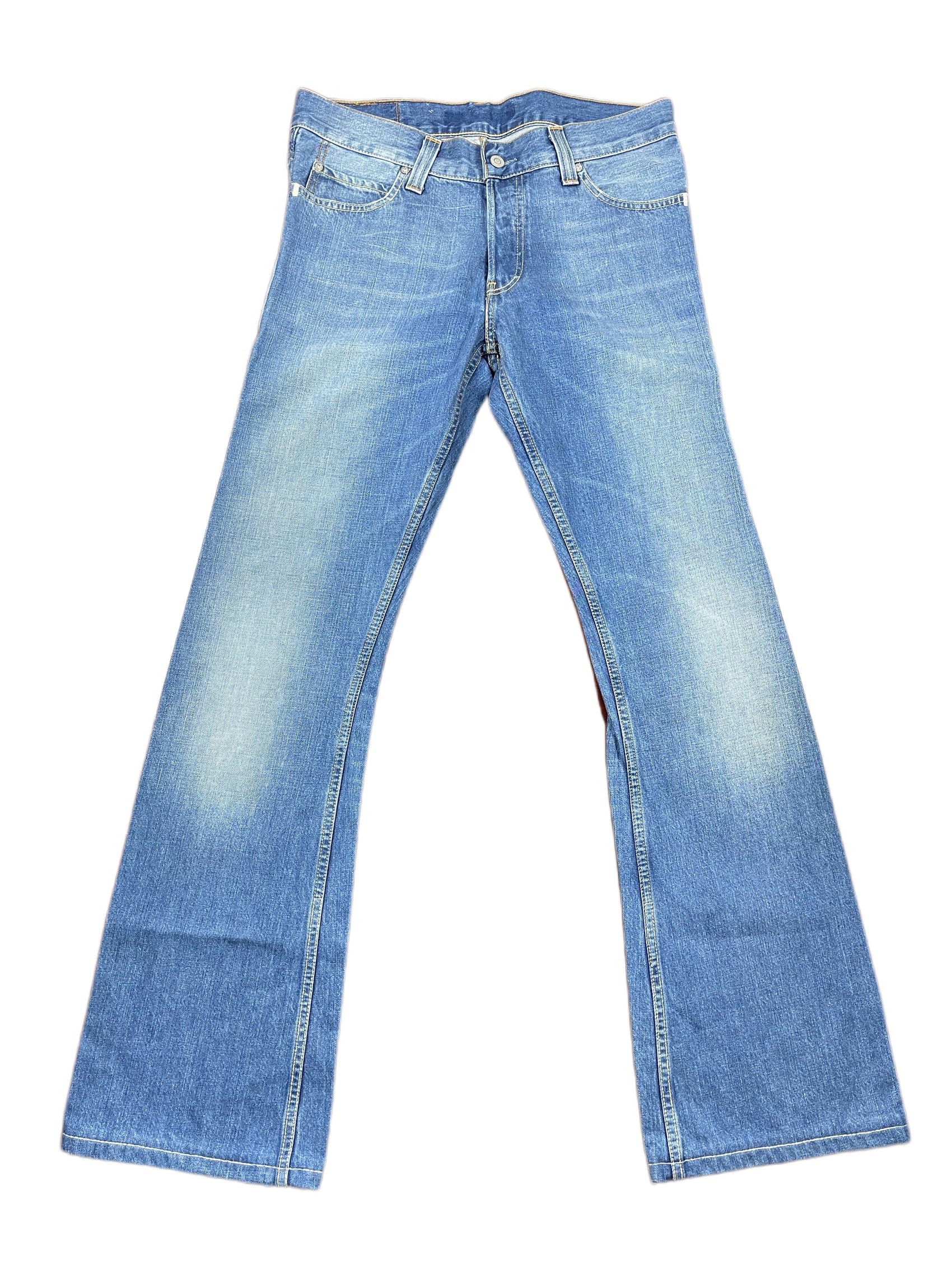 Vintage Levi's ReWorked Flared Denim Pants Blue - M/L