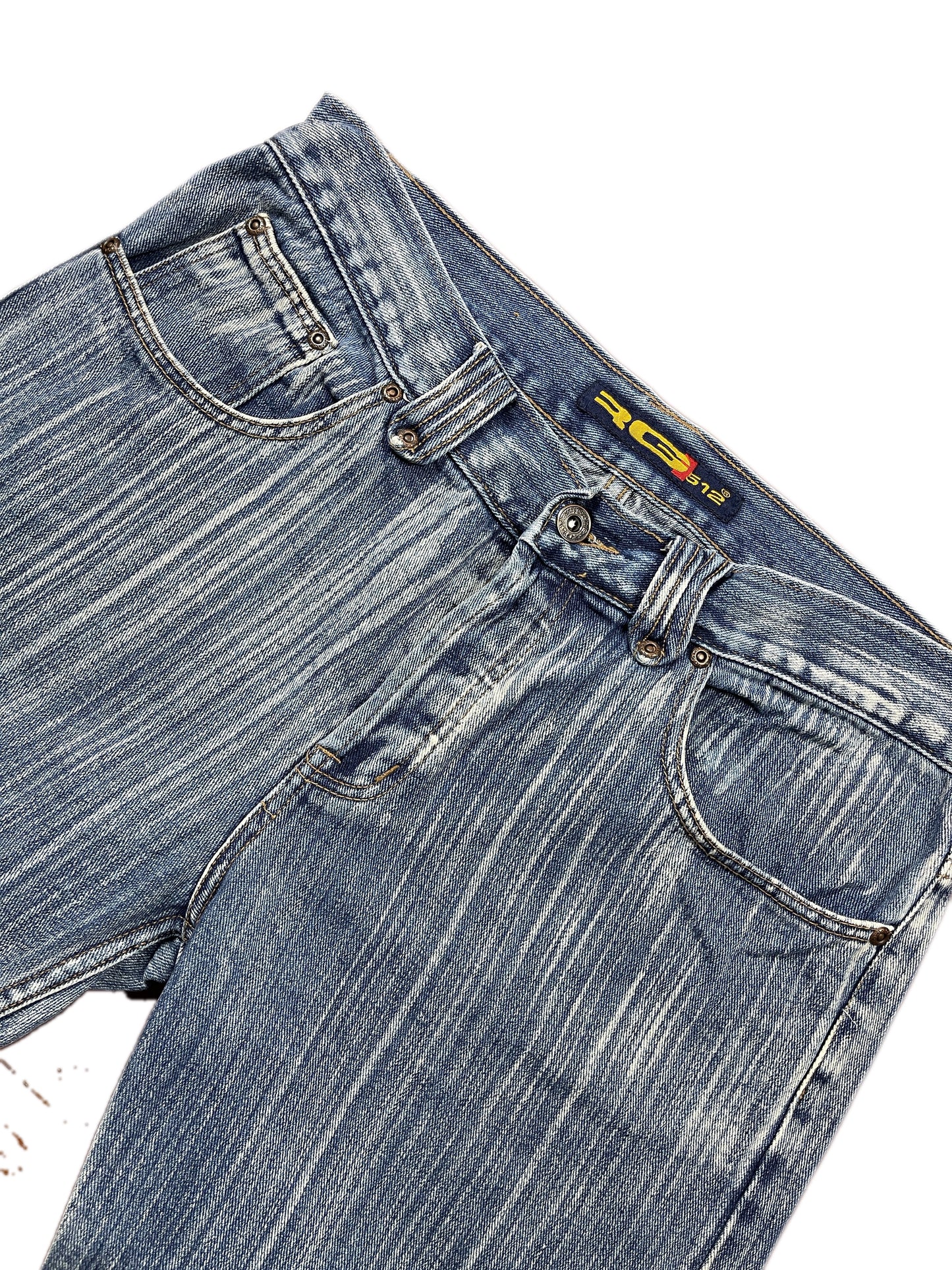 Y2k RG 512 Bootcut Denim Pants Blue - L