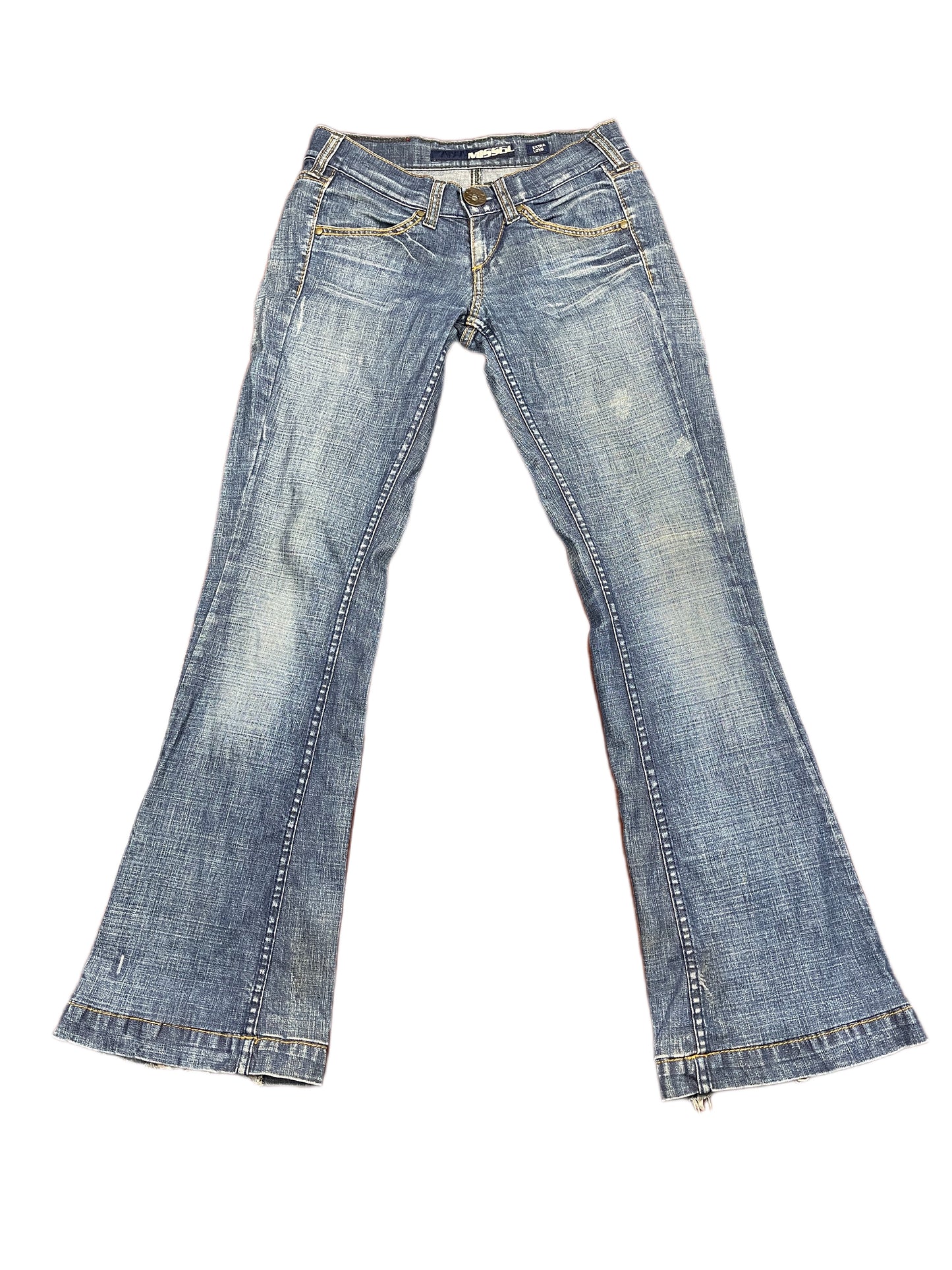 Y2k Miss Sixty Low Waist Flared Denim Pats Blue S