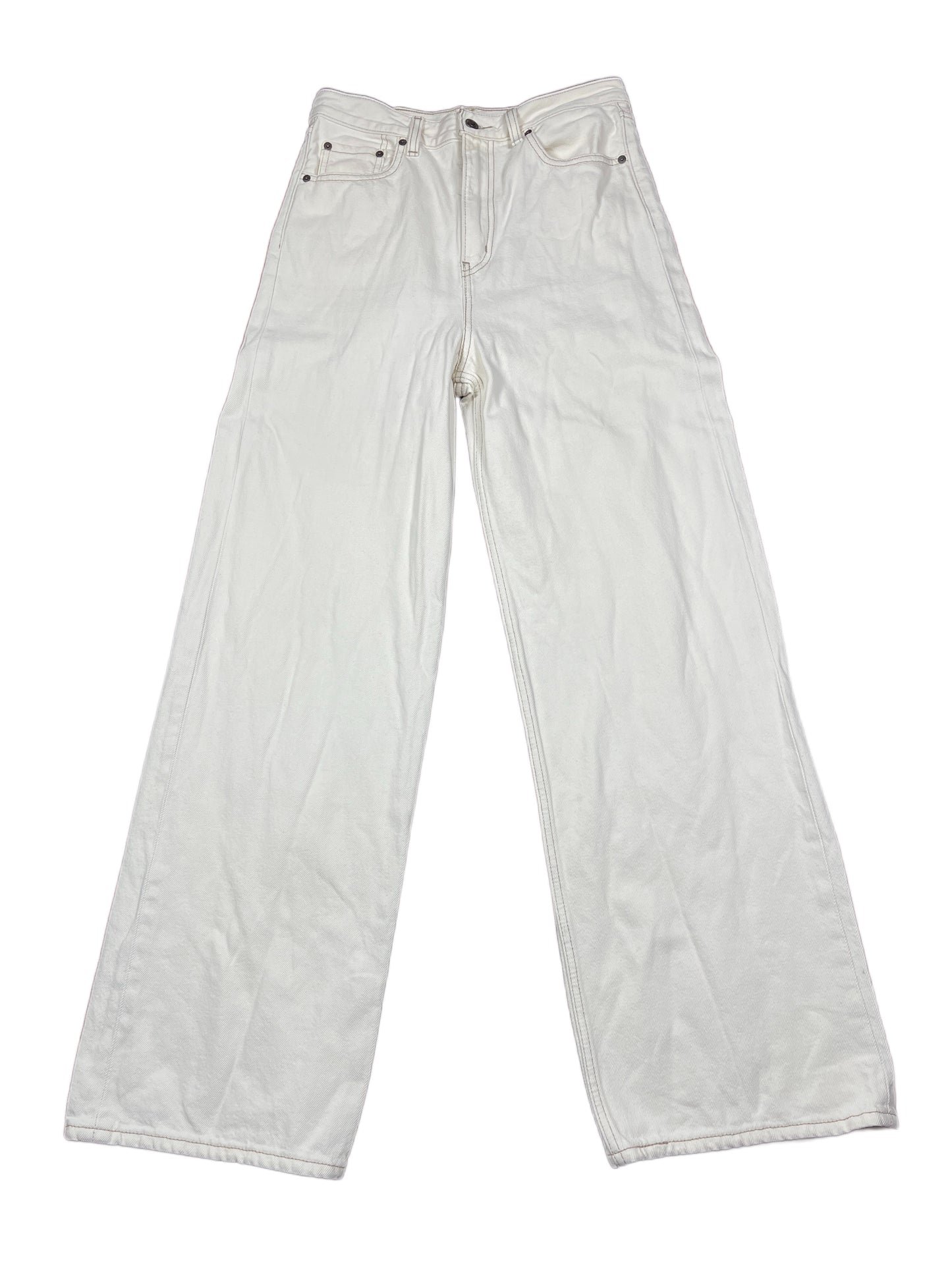 Levi's High Waist Loose Bootcut Denim Pants White - M