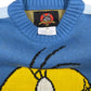 Vintage Looney Tunes 2003 Tweety Warner Bros Knitted Sweatshirt Blue - M