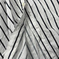 Pinko Short Sleeve Dress Striped White Black - S