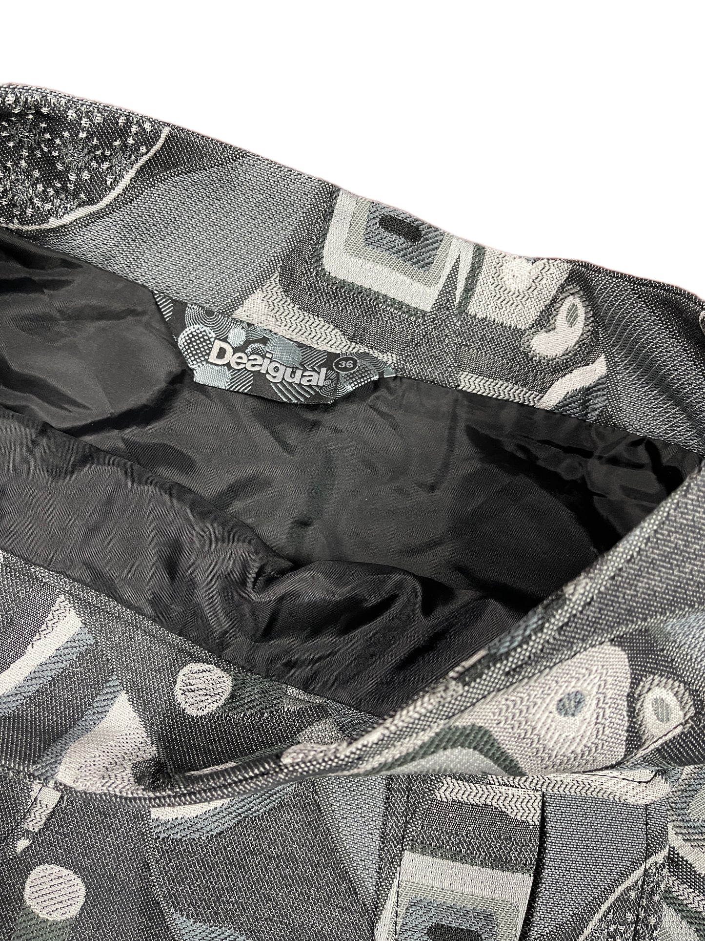 Y2k 2000s Desigual Skirt Silver Gray S