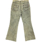 Vintage Flared Denim Pants Grayish - M