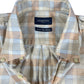 Vintage Genfis Short Sleeve Shirt Checkered Creme - L