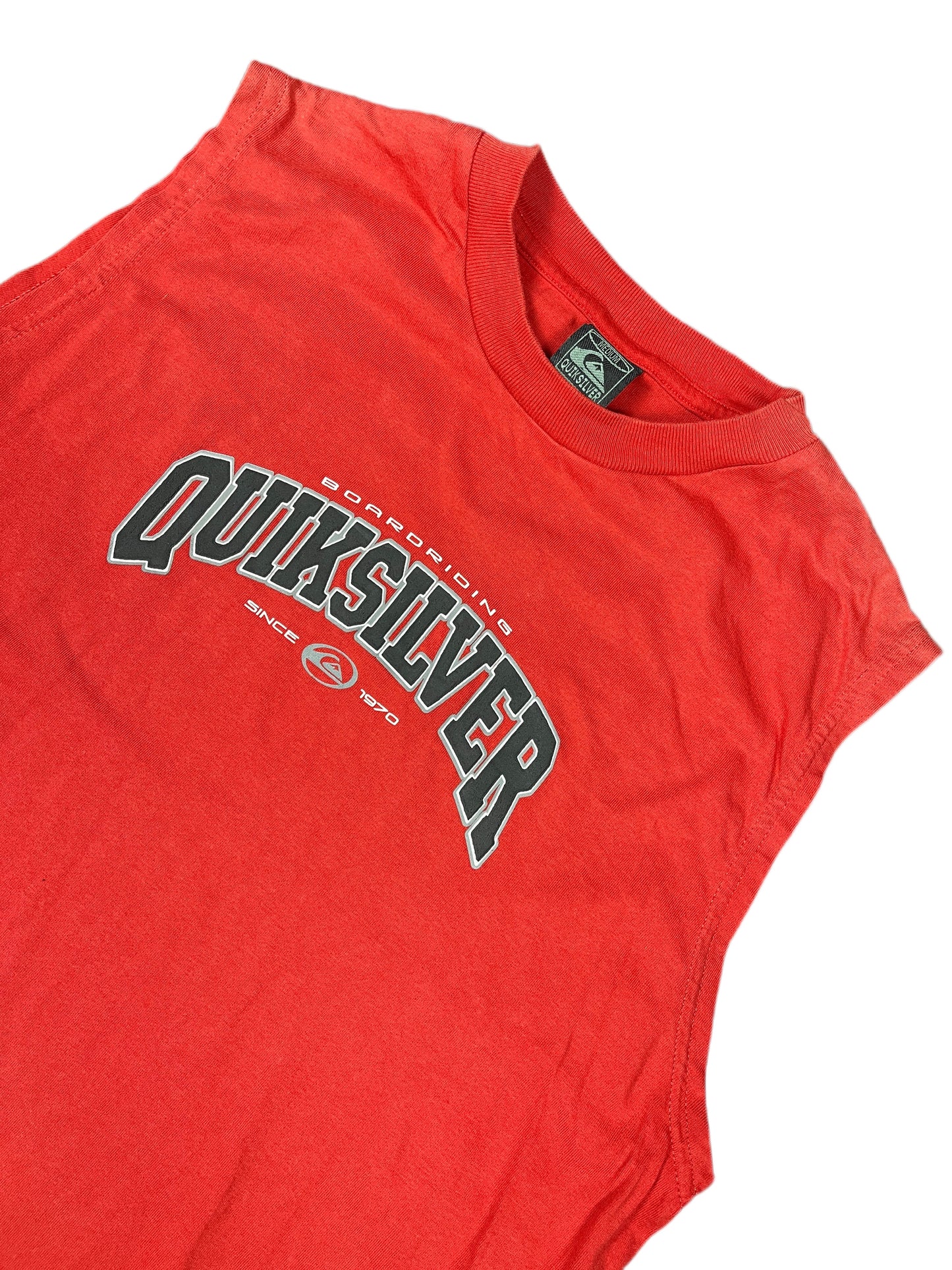 Y2k Quiksilver Tank Top Red - M
