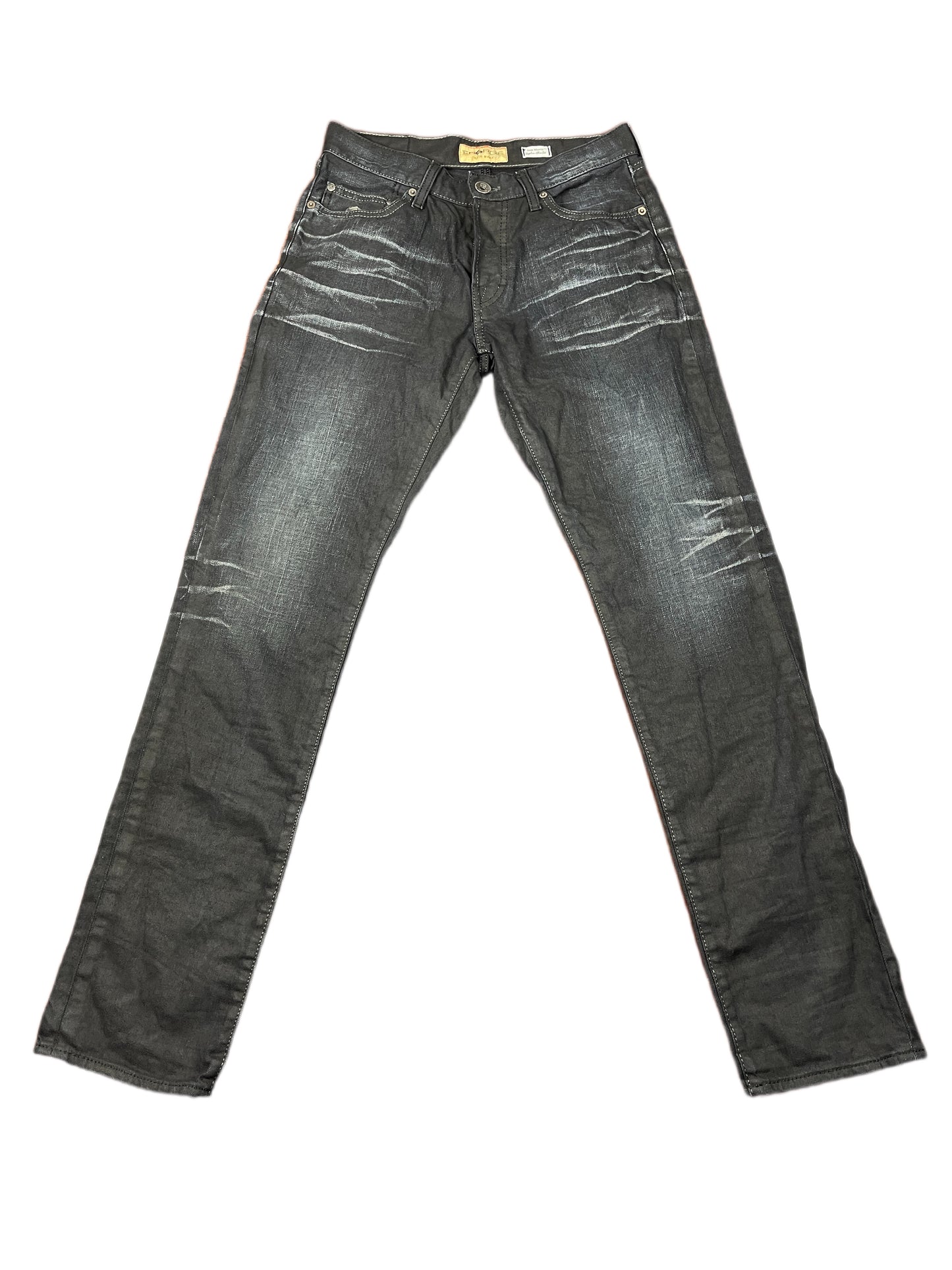 Y2k Energie Slim Fit Denim Pants Black - S/M