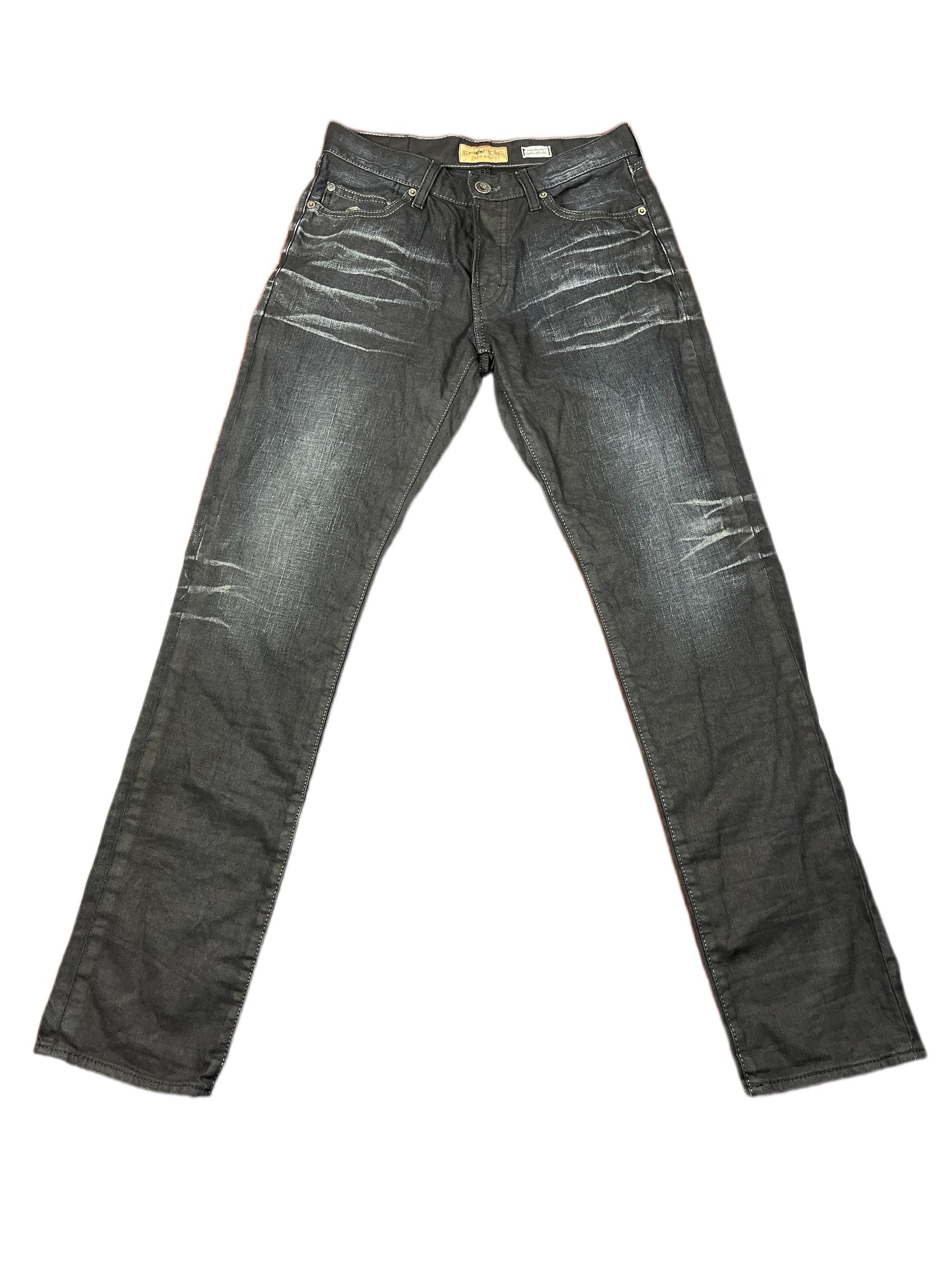 Y2k Energie Slim Fit Denim Pants Black - S/M