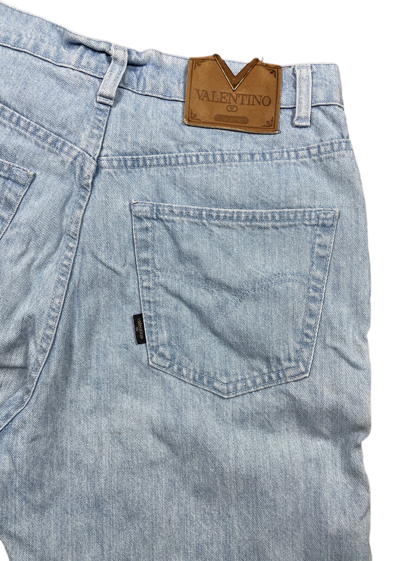 Vintage Valentino 1990s Denim Pants Blue - M/L