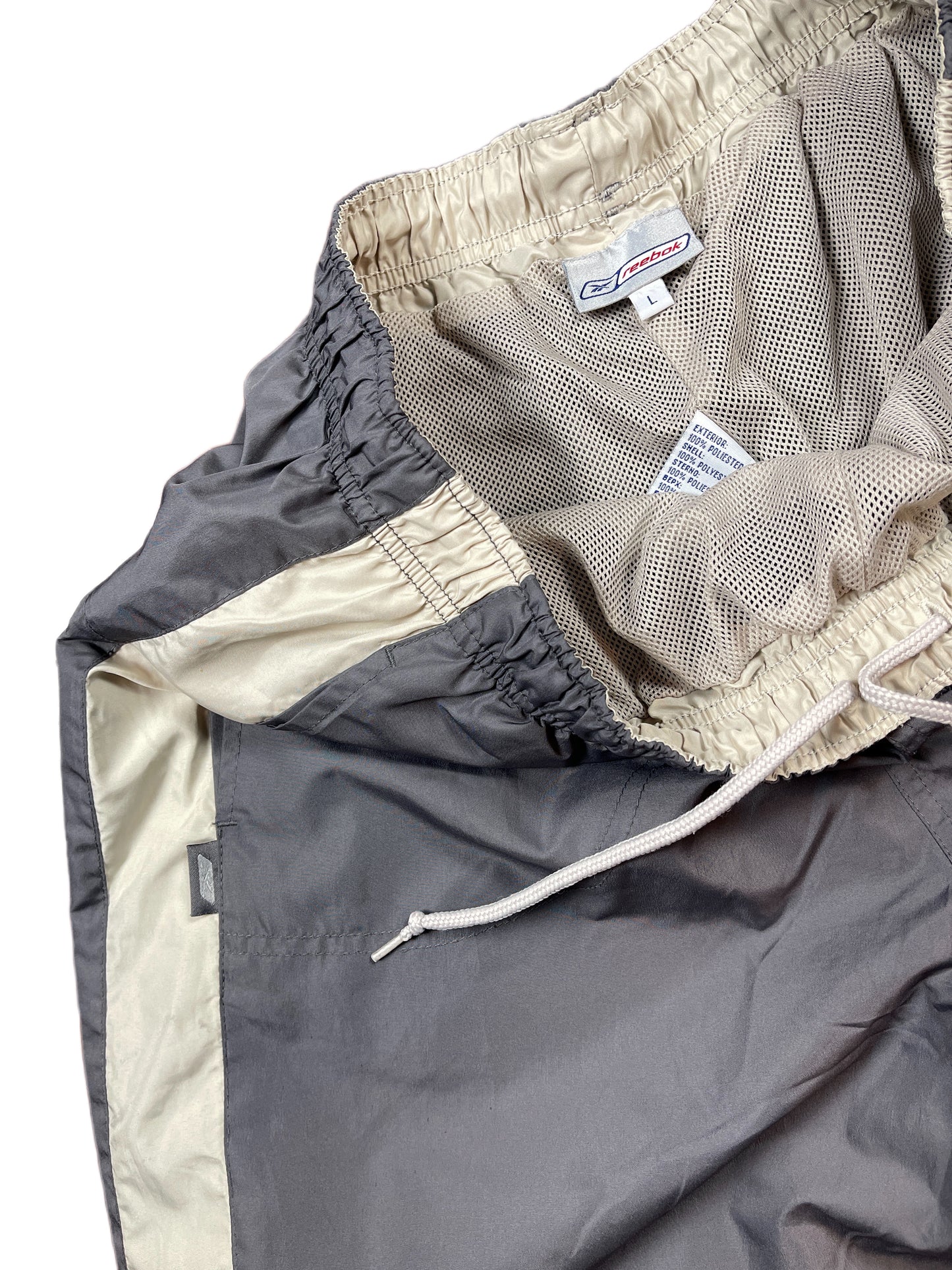 Y2k Reebok Bootcut Sport Pants Gray - L