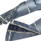 Y2k Miss Sixty Low Waist Flared Denim Pants Blue White - M/L