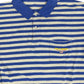 Vintage Polo Sport Ralph Lauren 1990s Polo Shirt Striped Blue Gray - XXL