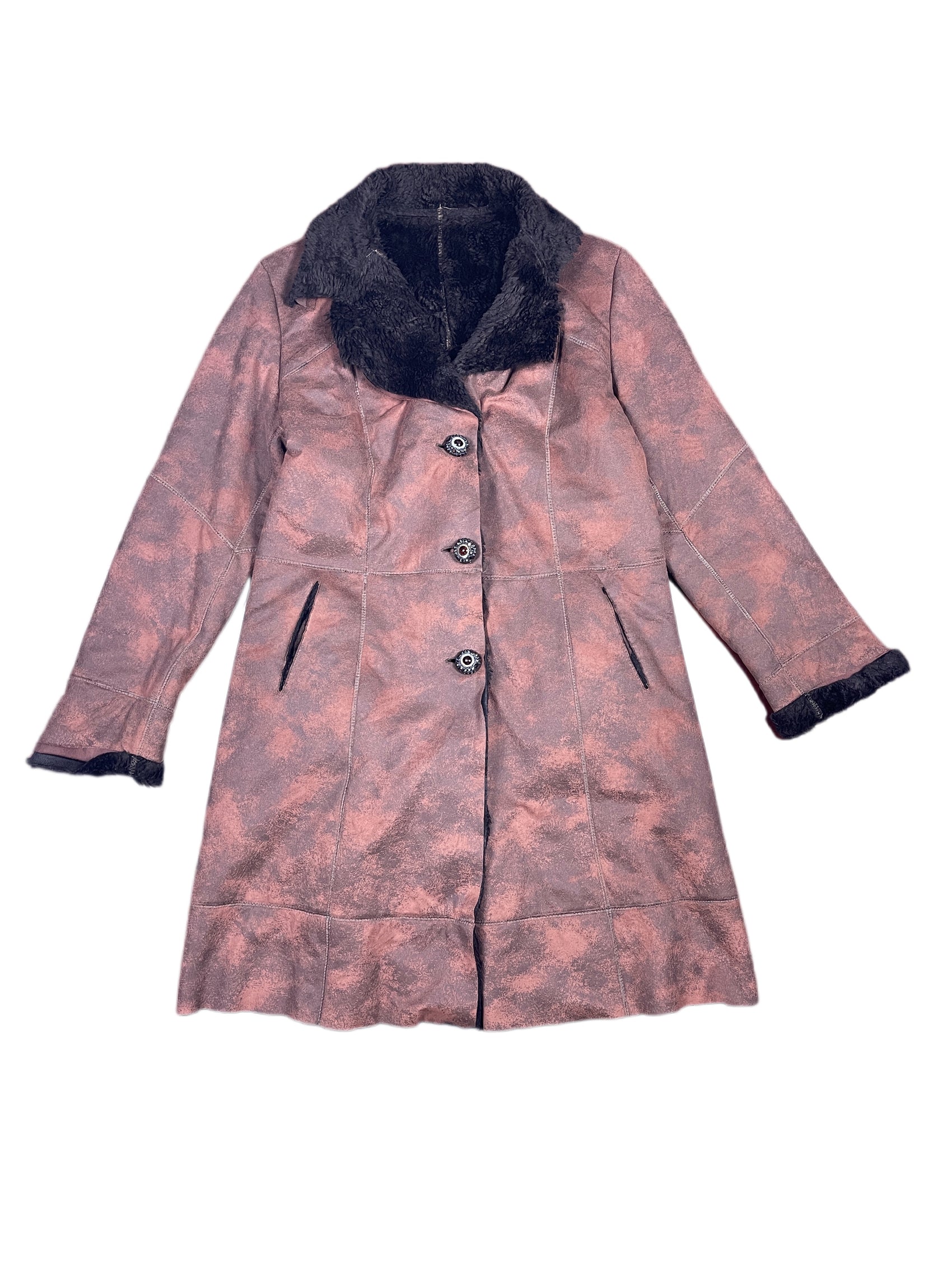 Vintage Abacco Faux Fur Coat Brown - XL