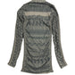 Y2k Marithe + Francois Gibraud Long Sleeve Top Brown Black - S
