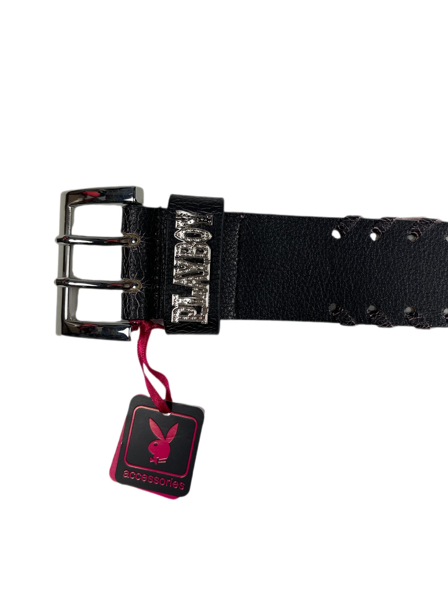 Y2k Playboy Belt Black 2004