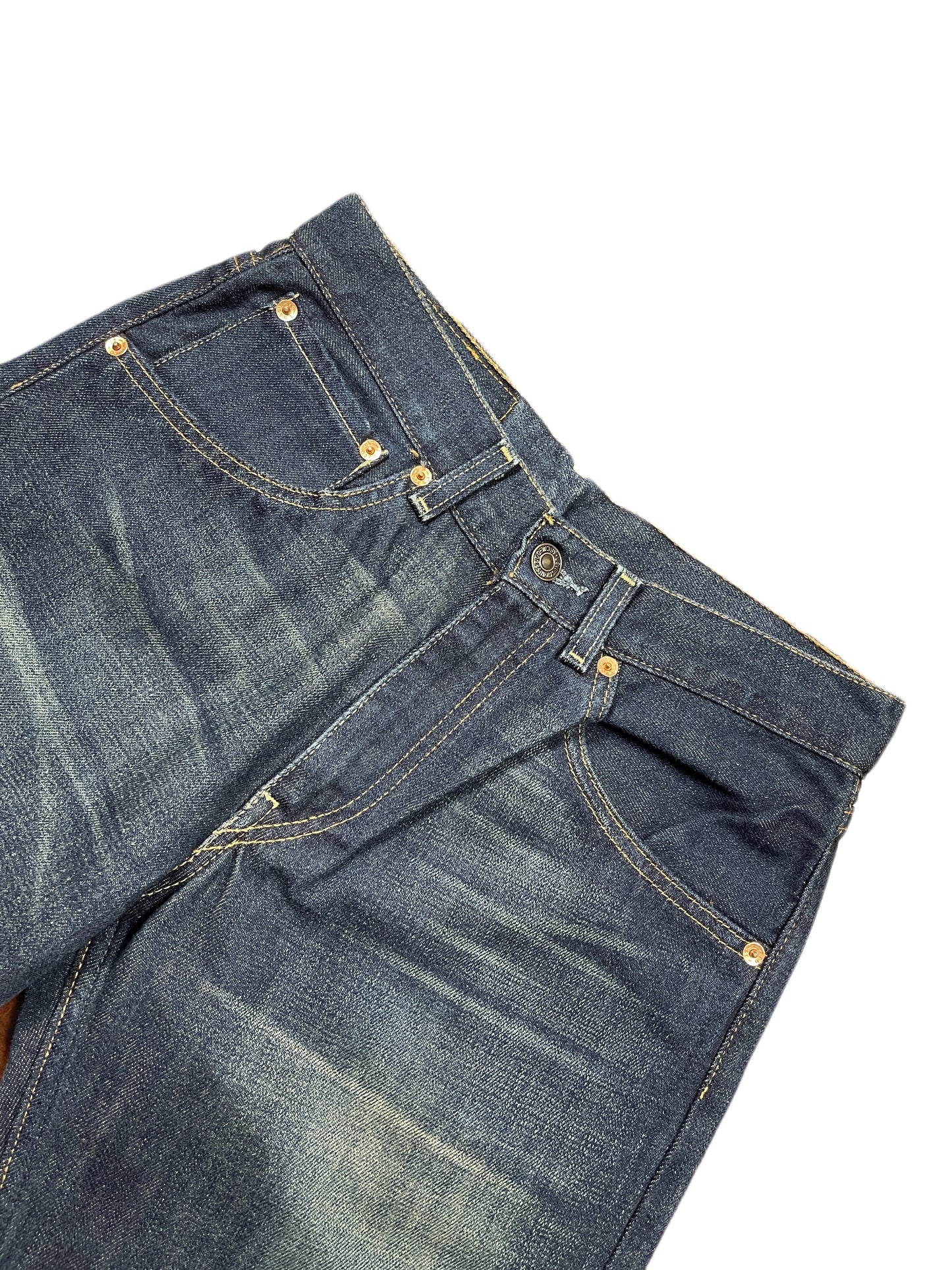 Vintage Levi's Low Waist Flared Denim Pants Blue - M