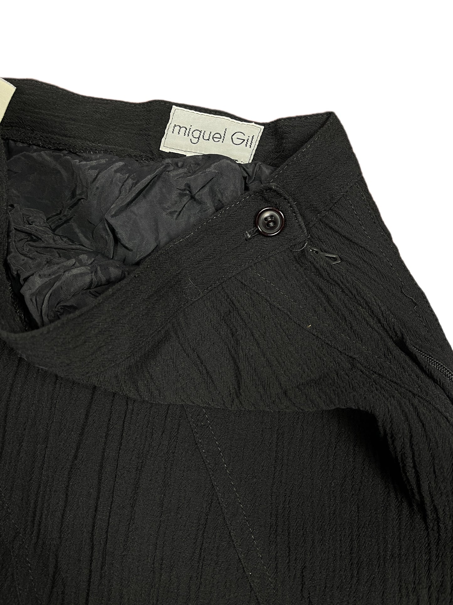 Vintage Miguel Gil Long Skirt Black XL