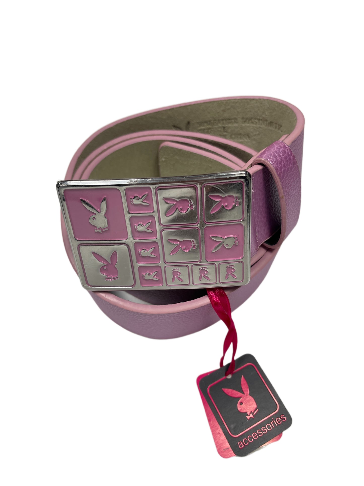 Y2k Playboy Belt Pink 2004