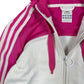 Y2k Adidas 2010 Sport Zip Jacket White Pink - XS