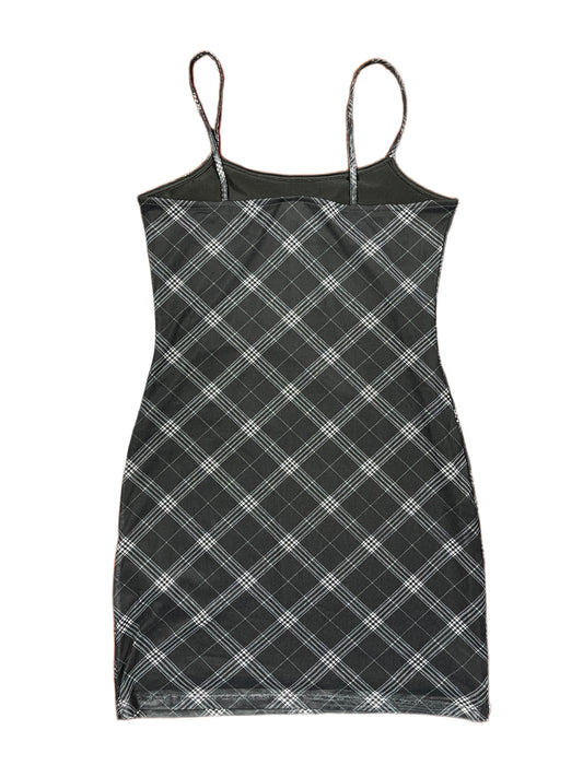 Y2k H&M Divided Sleeveless Dress Checkered Black - S