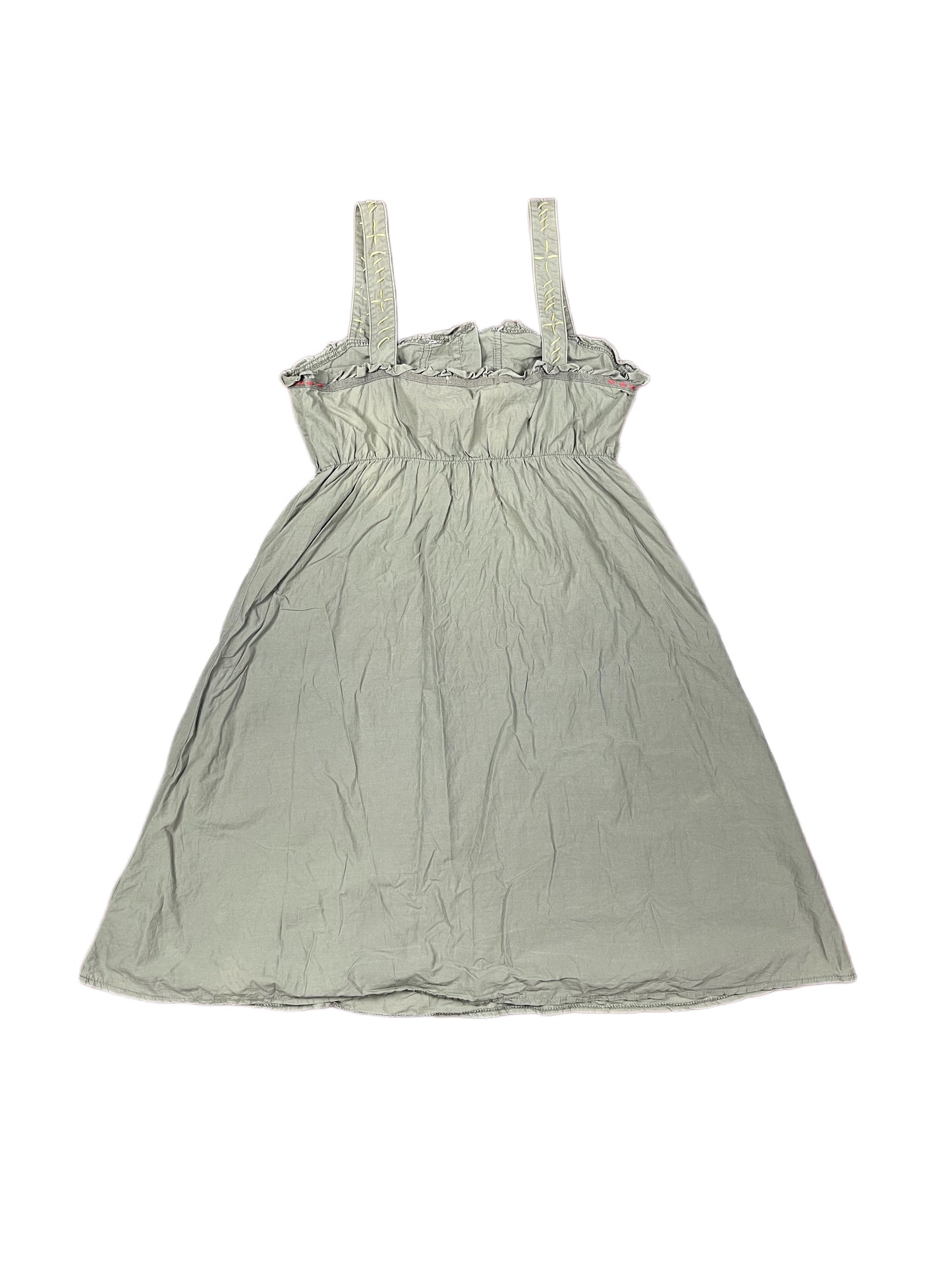 Y2k Sleeveless Dress Khaki - L