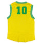 Y2k Fishbone Brasil Tank Top Yellow - M