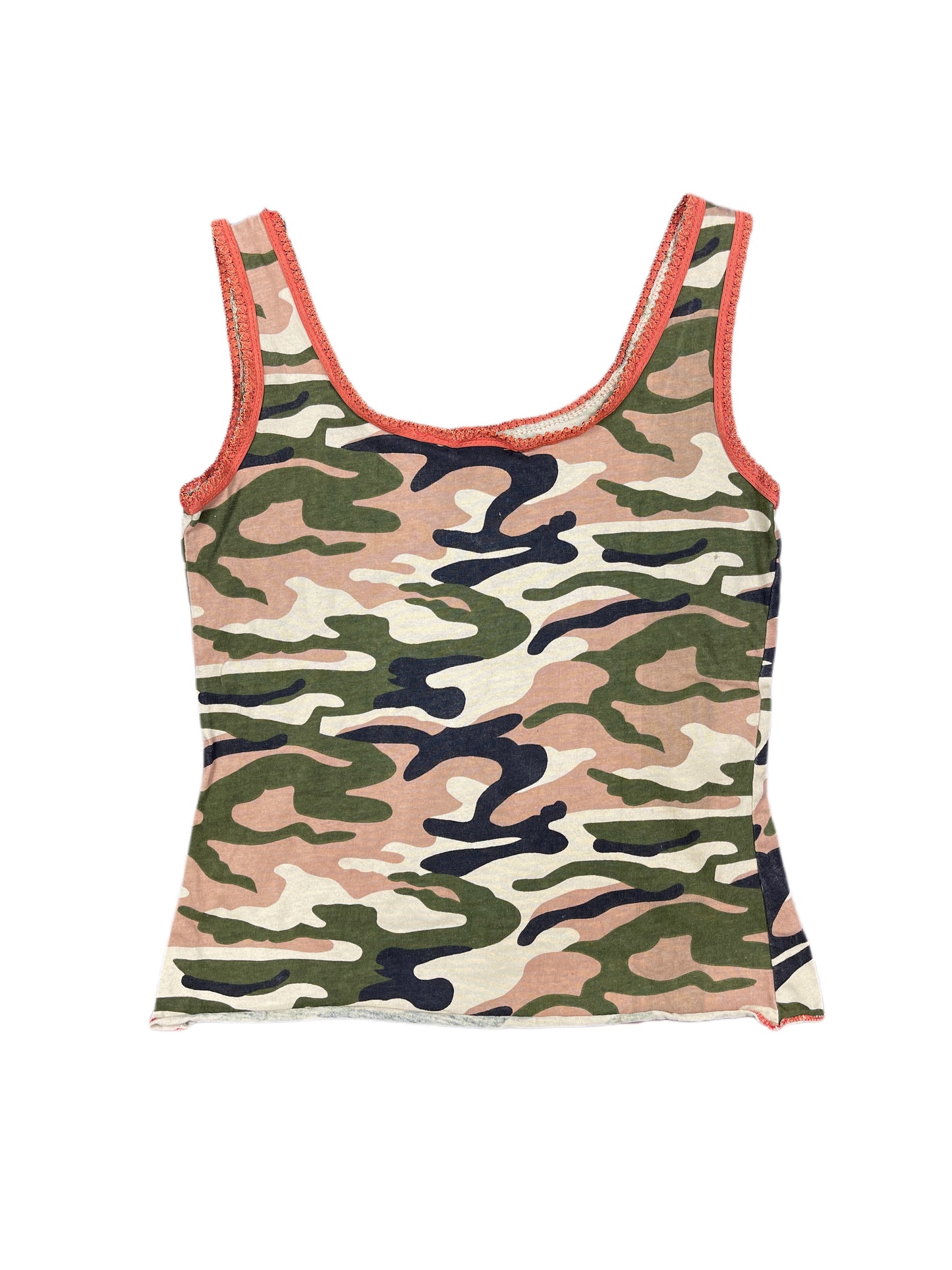 Y2k Venca Sleeveless Top Camo - M/L