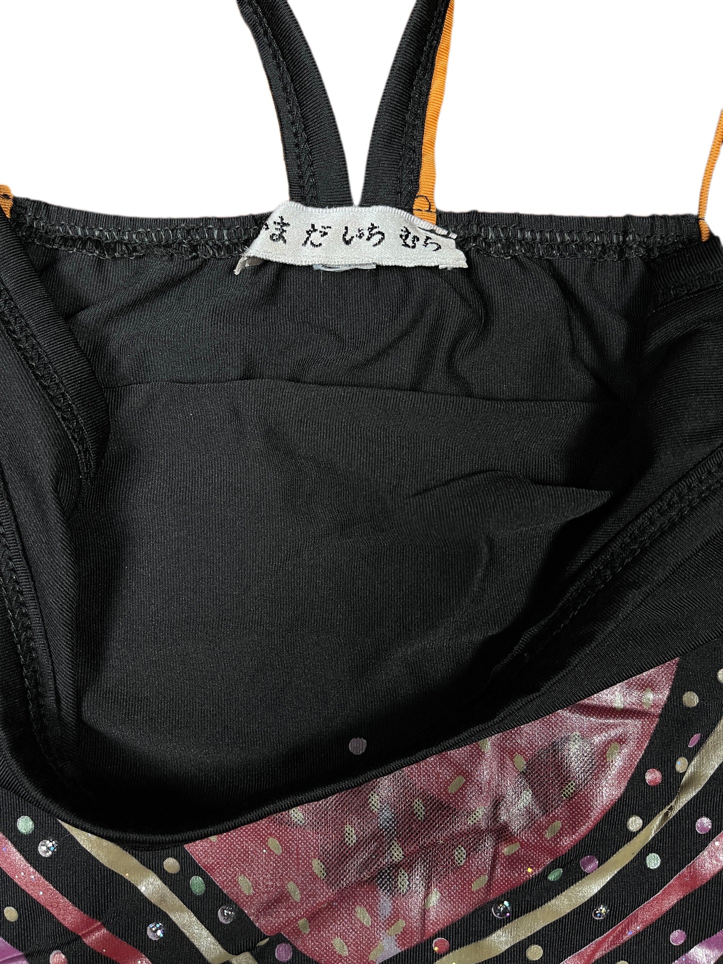 Y2k Amour Strawberry Sleeveless Top Black - M