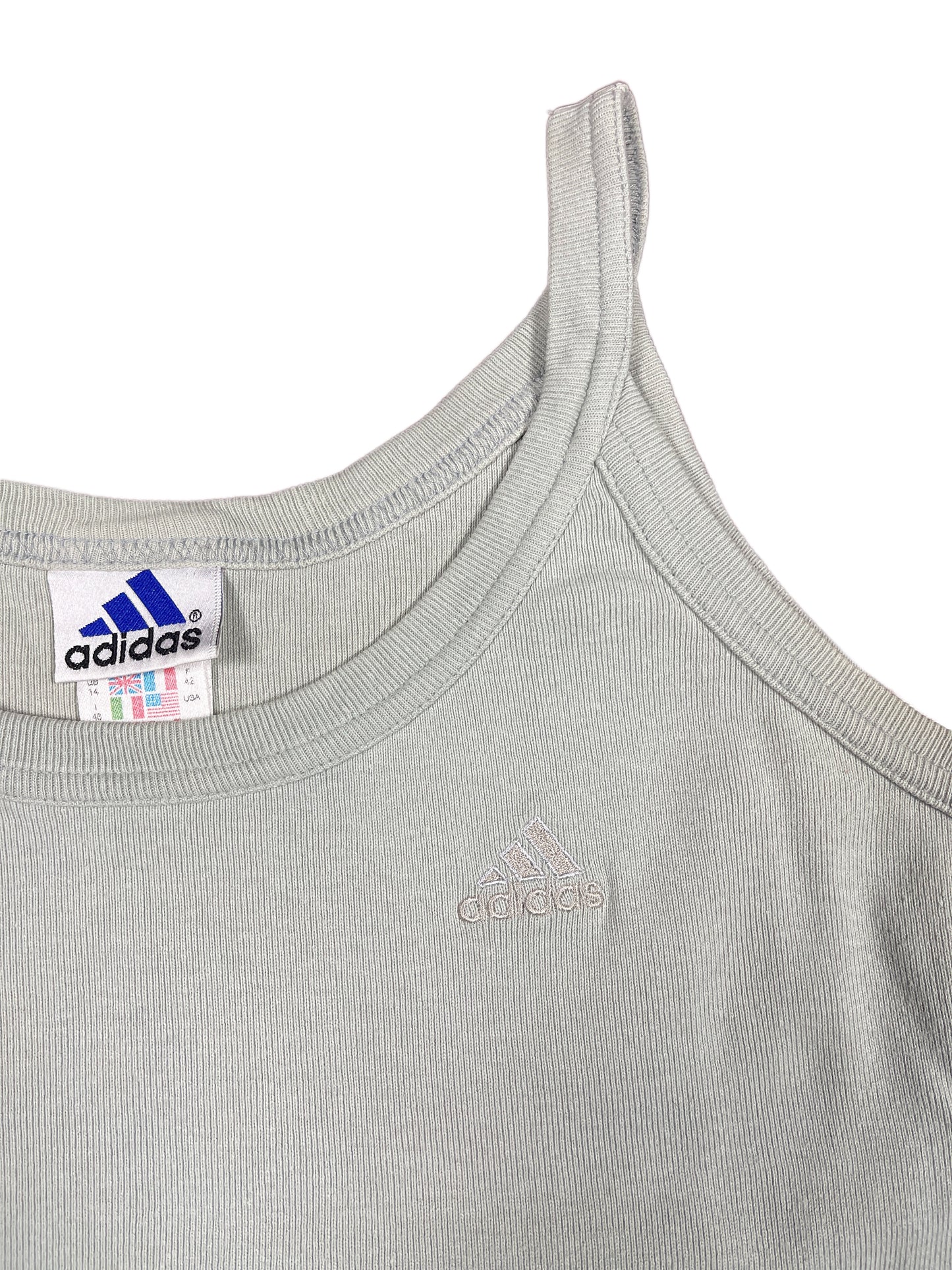 Vintage Adidas 2000s Sleeveless Top Gray - L