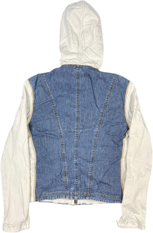 Y2K Yessica Denim Jacket Blue & White Cotton M