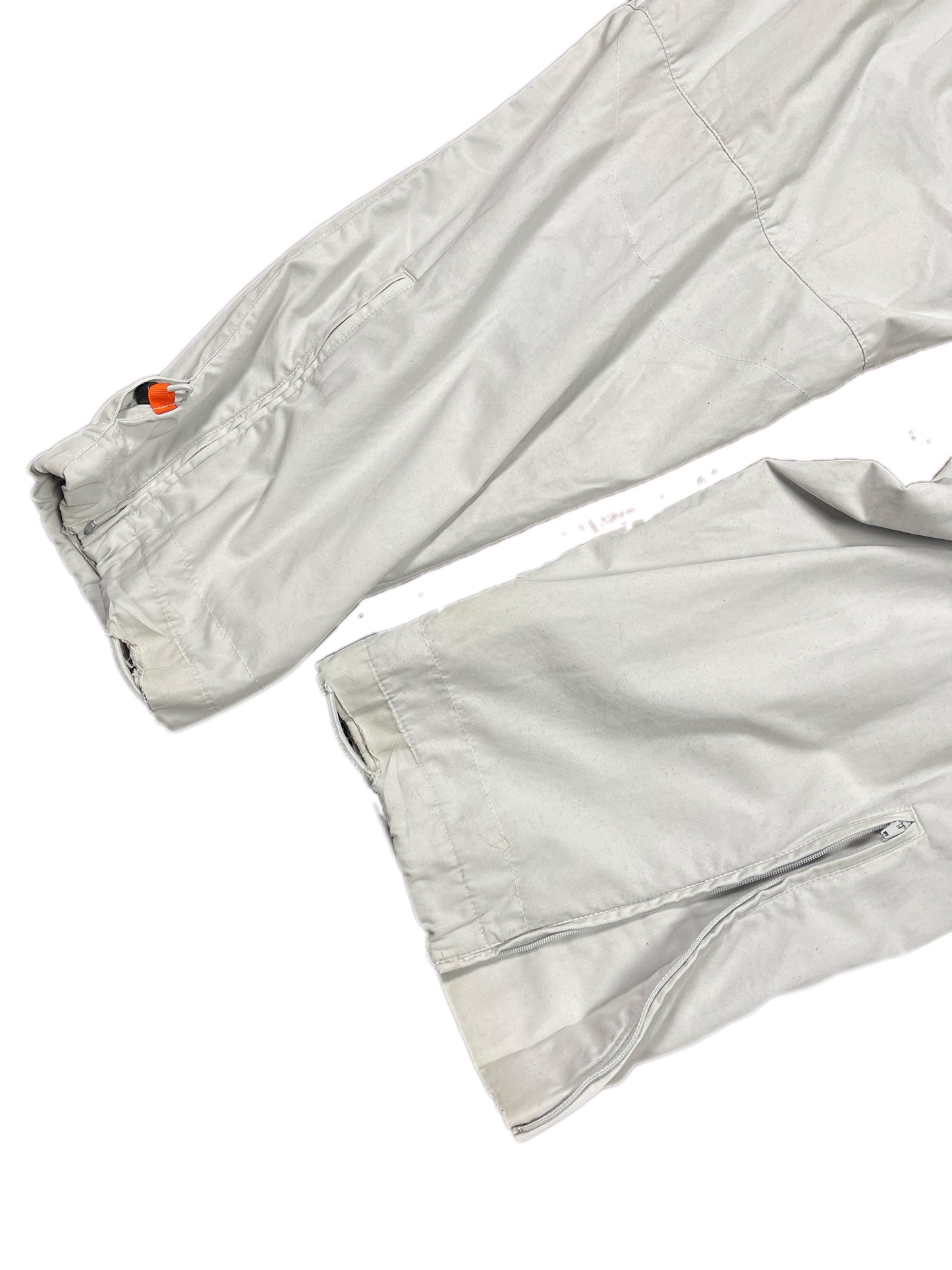 Y2k Nike Bootcut Loose Sport Pants Light Gray - L
