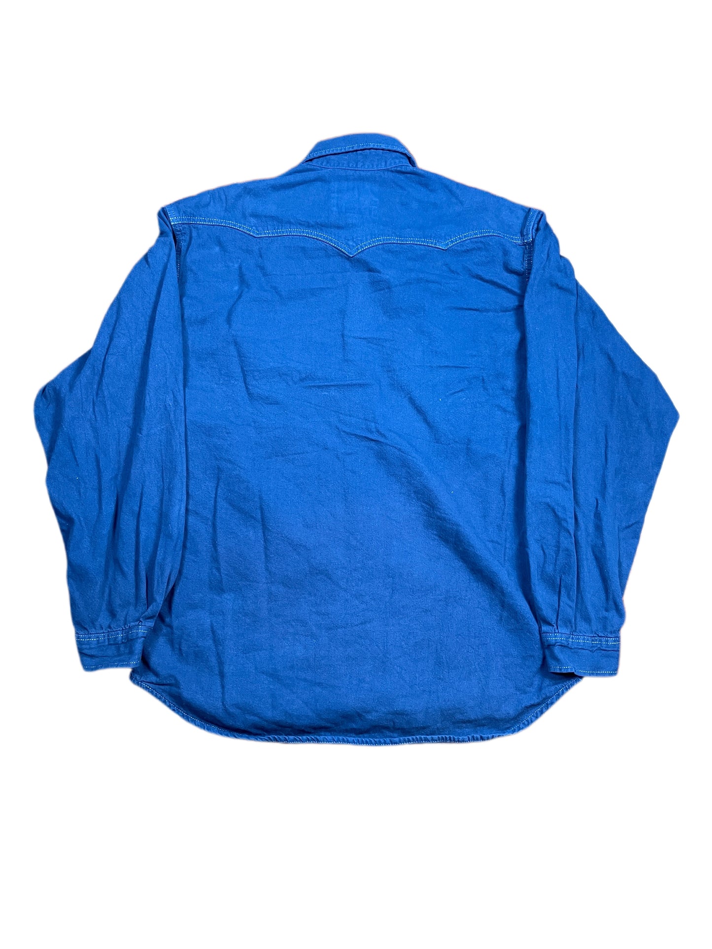 Vintage Levi's Long Sleeve Denim Shirt Blue - M