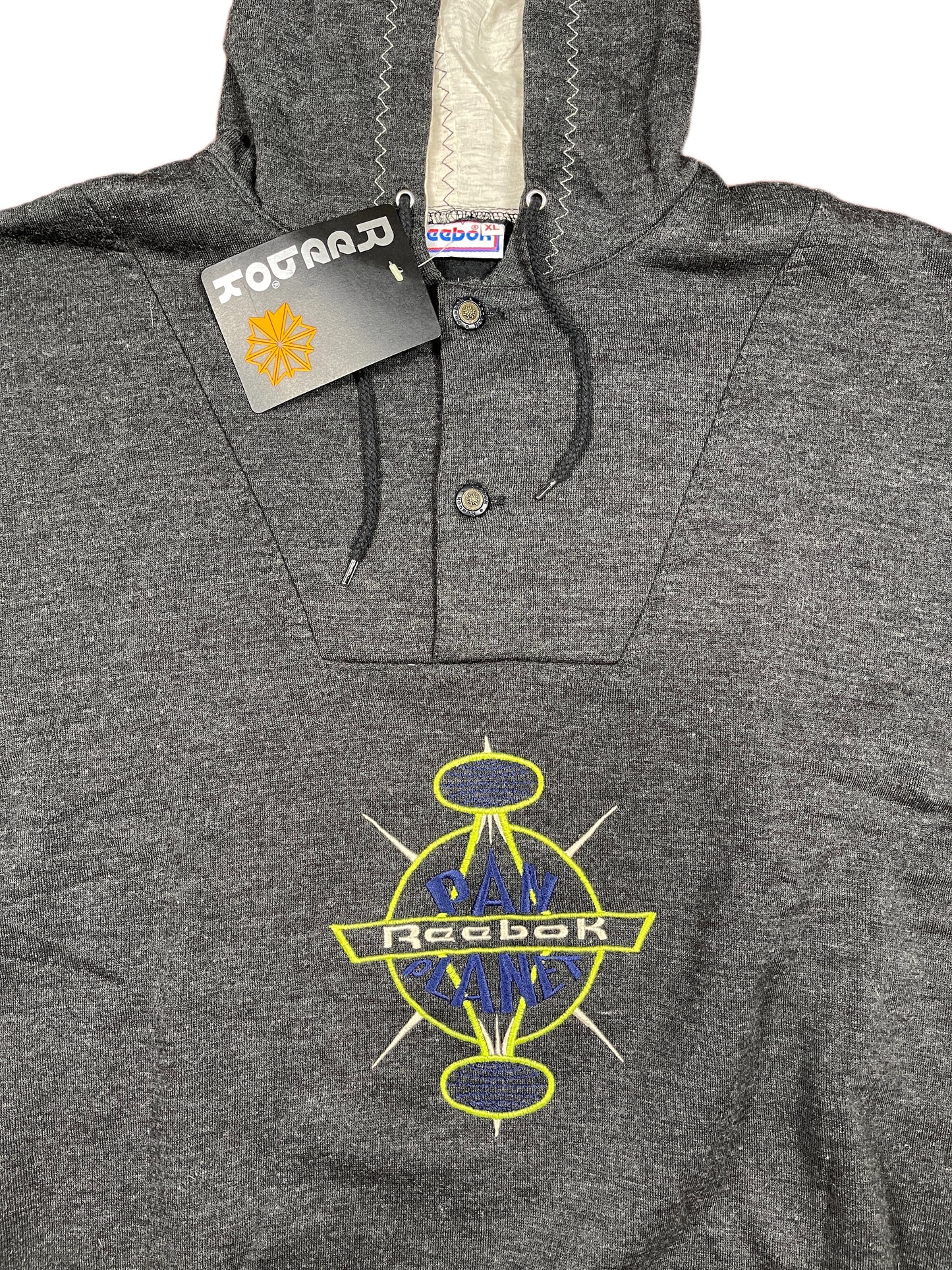 Vintage Reebok 90s Hoodie Gray - XL