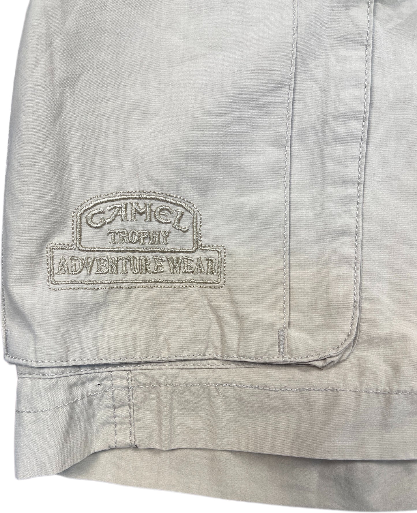 Vintage Camel Cago Shorts Creme Cotton Blend S