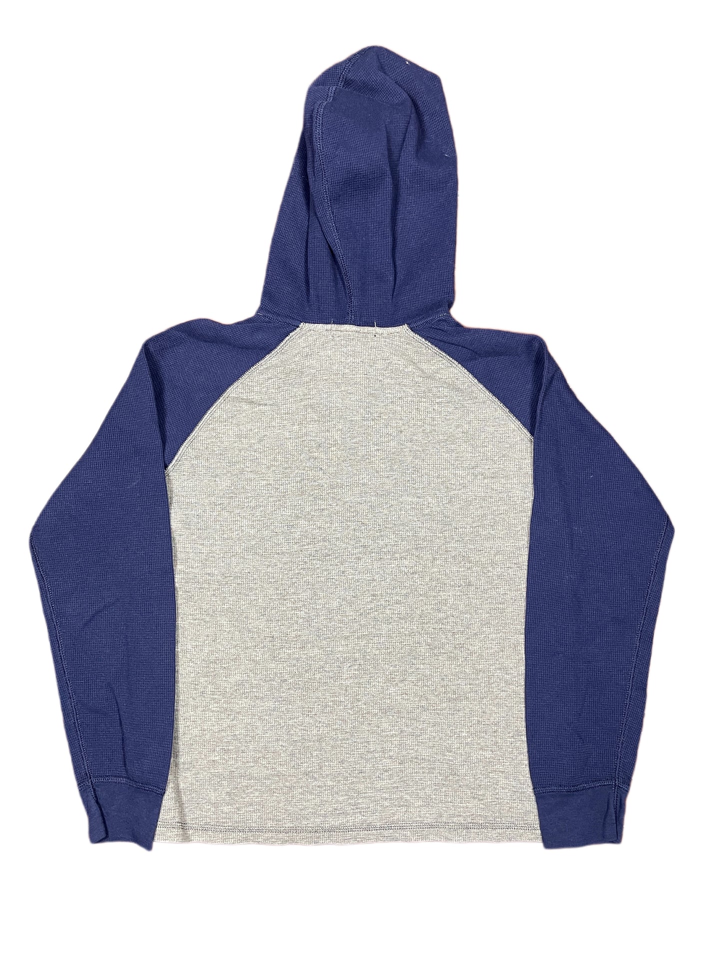Y2k Polo Ralph Lauren Hoodie Sweatshirt Gray Blue - XS
