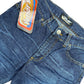 Y2k Verior's Low Waist Flared Denim Pants Blue - S