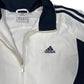 Y2k Adidas 2008 Sport Jacket White Navy - XL