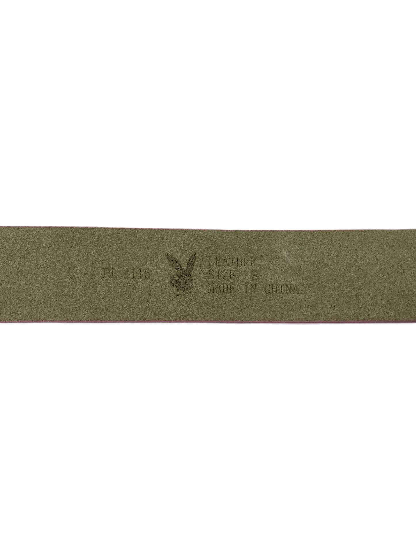 Y2k Playboy Leather Belt Pink 2004