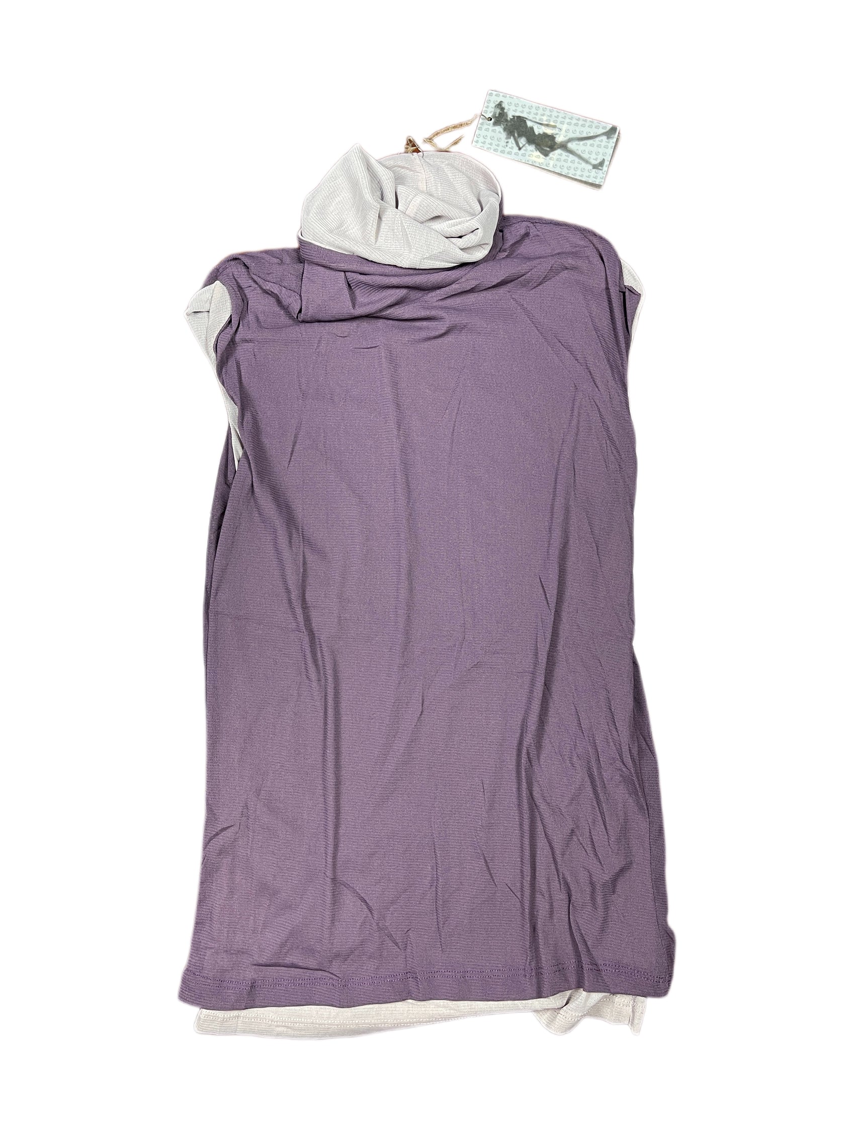 Y2k Turtleneck Sleeveless Top Purple - M