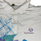 Vintage Sergio Tacchini Tennis Polo Shirt White - XL