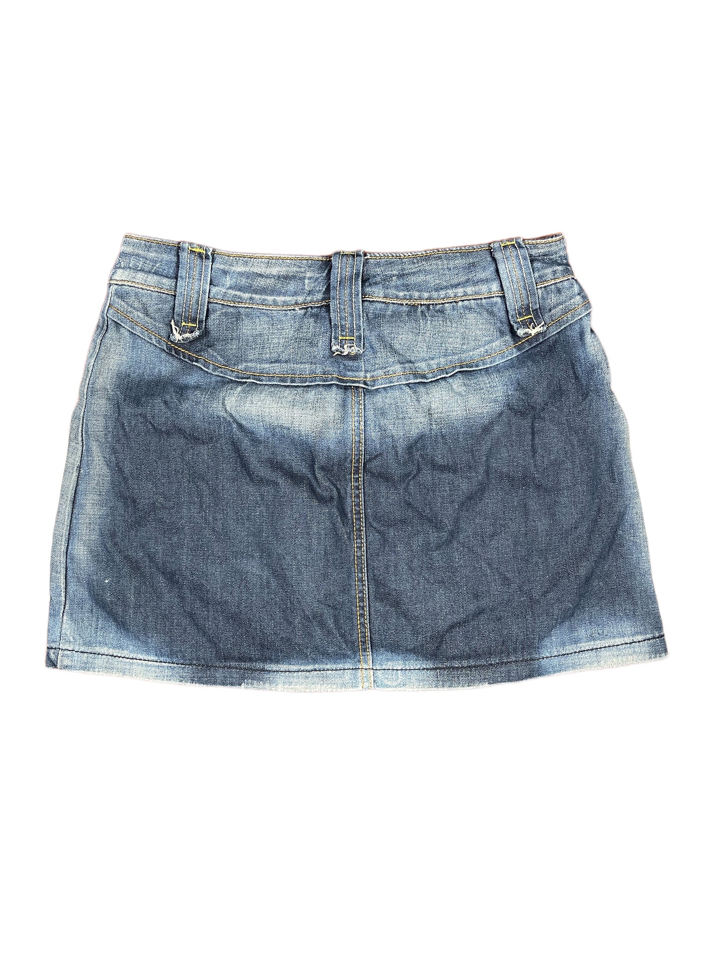 Y2k Obiettivo Industry Denim Skirt Blue - M