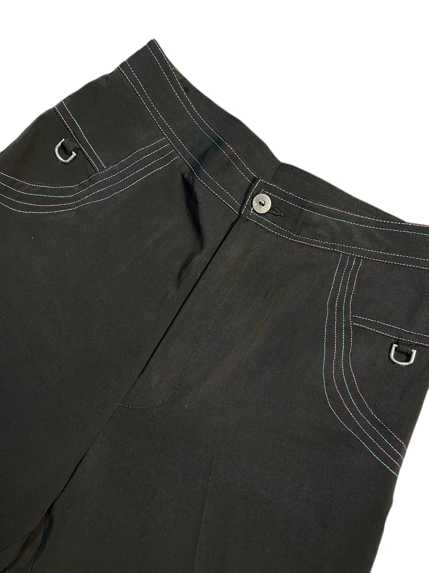 Y2k Mi Dayina Cloth Pants Black - XS