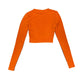 Zara Long Sleeve Top Orange - S