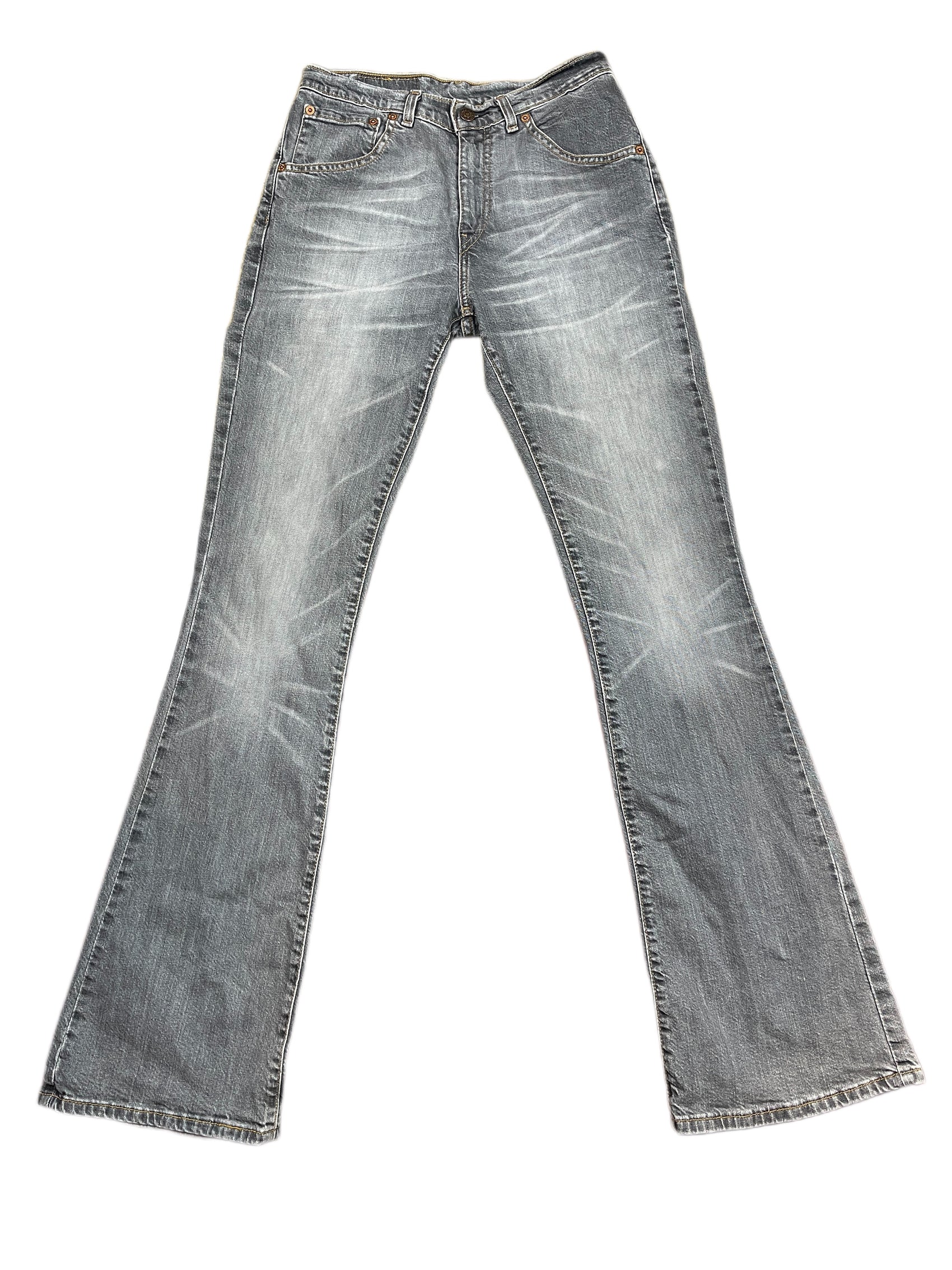 Y2k Levi's Low Waist Flared Denim Pants Gray - M/L